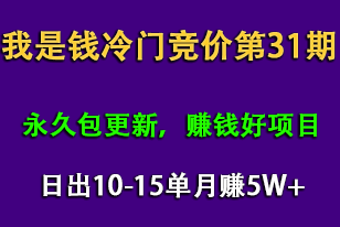 我是錢第31期網(wǎng)授課程網(wǎng)授課百度冷門競價，日出10-15單，月賺5w+（完結(jié)）