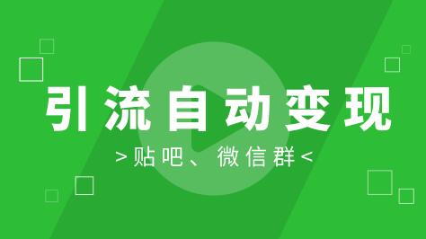 勝子《引流自動變現(xiàn)》特訓(xùn)營：微信群引流1.0和新手貼吧引流1.0【視頻課程】