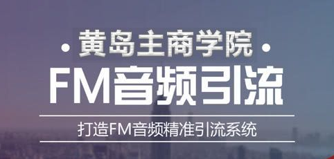 黃島主《FM音頻引流特訓(xùn)營1.0》親身操作每天30-50量，轉(zhuǎn)化超級(jí)高