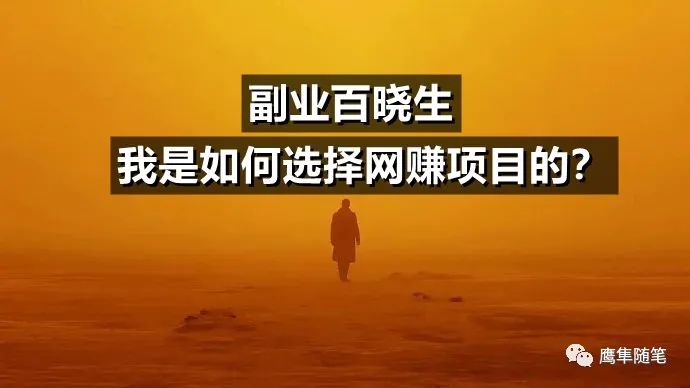 我是如何選擇網(wǎng)賺項目的？